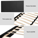 Artiss Bed Frame Double Size Charcoal NEO-7