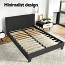 Artiss Bed Frame Double Size Charcoal NEO-4