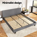 Artiss Bed Frame King Size Grey NEO-4