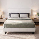 Artiss Bed Frame Queen Size White NEO-1