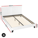 Artiss Bed Frame Queen Size White NEO-2