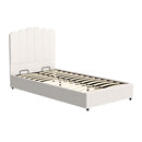 Artiss Bed Frame King Single Size Boucle FION-1