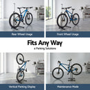 Weisshorn 4-in-1 Bike Parking Stand Vertical Floor Storage Rack for 24"-27.5" Bicycles, Adjustable Height Repair Maintenance Stand, Stable Indoor Garage Space Saver with Non-slip Rubber Feet-3