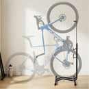 Weisshorn 4-in-1 Bike Parking Stand Vertical Floor Storage Rack for 24"-27.5" Bicycles, Adjustable Height Repair Maintenance Stand, Stable Indoor Garage Space Saver with Non-slip Rubber Feet-1