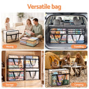 Artiss Blanket Storage Bags 4Pcs 40L PVC Box Clothes Doona Moving Organiser-8