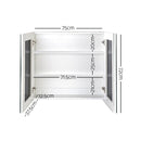 Cefito Bathroom Mirror Cabinet 750x720mm White-2