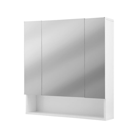 Cefito Bathroom Mirror Cabinet Medicine Adjustable Shelves Wall Hung 700x750mm White