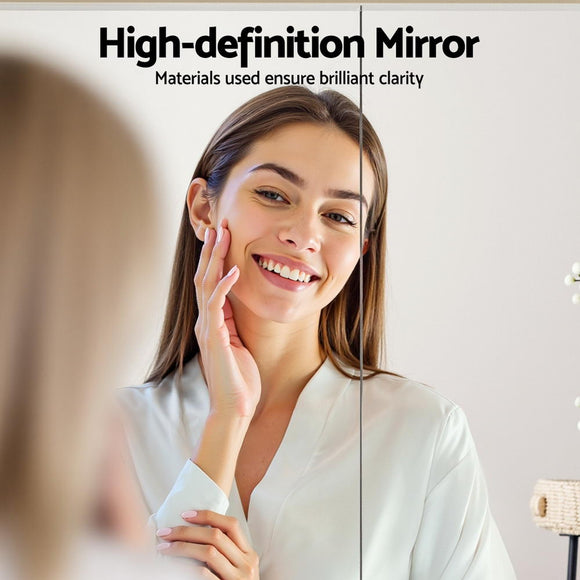 Cefito Bathroom Mirror Cabinet Medicine Adjustable Shelves Wall Hung 700x750mm White