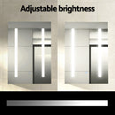 Bathroom Mirror Cabinet LED 500x720mm Medicine Wall Storage-6