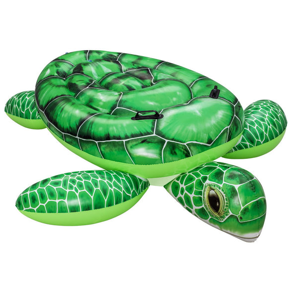 Bestway Float Turtle Rider Inflatable Ride On Floating Pool Lounger 153x140CM