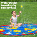 Bestway Kids Splash Pad Pool Sprinkler Spray Play Mat Water Fun Toys 170cm x140cm-4