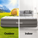 Bestway Air Mattress Queen Inflatable Bed 46cm Airbed Decorated Surface Grey-4