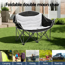 Weisshorn Camping Chair Double Folding Moon Chair Portable Seat 240KG-4