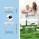 Weisshorn Folding Camping Table 60CM Adjustable Portable Outdoor Picnic Desk-8