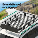 Giantz Universal Car Roof Rack Basket Luggage Vehicle Cargo Carrier 160cm Black-6