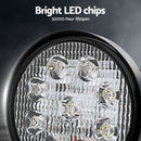 Giantz Pair LED Driving Lights 4.5 Inch Flood Spot Lights Car Truck SUV 12V 24V-4