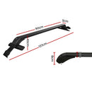 Universal Car Roof Racks Pod Aluminium Cross Bars Clamps Lockable 90cm Black-2
