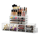 Embellir Makeup Case Acrylic Cosmetic Organizer Storage Box Jewellery Holder-1