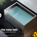 Devanti Commercial Food Warmer Bain Marie 4 Electric Buffet Pans-4