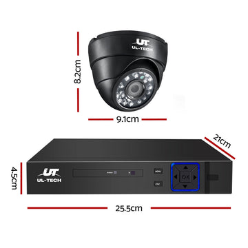 UL-tech CCTV Security System 8CH DVR 8 Cameras 1TB Hard Drive - 0