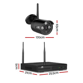 UL-tech Wireless CCTV Security System 8CH NVR 3MP 8 Bullet Cameras 1TB - 0