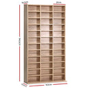 Artiss Bookshelf CD Storage Rack - BERT Oak-4