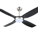 Devanti 52'' Ceiling Fan DC Motor w/Light w/Remote Black-1