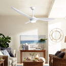 Devanti 52'' Ceiling Fan DC Motor w/Light w/Remote - White-8