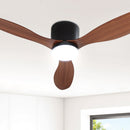 Devanti 52'' Ceiling Fan DC Motor w/Light w/Remote - Dark Wood-7