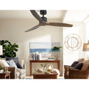 Devanti 52'' Ceiling Fan AC Motor 3 Blades w/Remote - Dark Wood-7