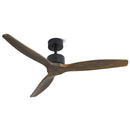 Devanti 52'' Ceiling Fan AC Motor 3 Blades w/Remote - Dark Wood-7
