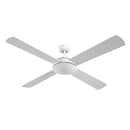 Devanti 52'' Ceiling Fan AC Motor 4 Blades w/Remote - White-2