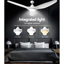 Devanti 64'' Ceiling Fan DC Motor w/Light w/Remote - White-4