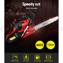 Giantz Chainsaw Petrol 45CC 16" Bar Commercial E-Start Pruning Chain Saw 1.7kW-4