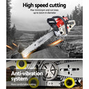 Giantz Chainsaw Petrol 45CC 18" Bar Commercial E-Start Pruning Chain Saw-5