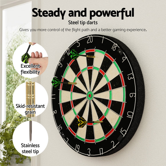 18" Dartboard Professional Dart Board Party Game Target Sport Competition Gift