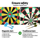 16" Magnetic Dartboard Dart Board 6 Darts Kid Adult Family Party Game Gift Toy-5