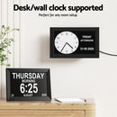 Artiss 10" Digital Day Clock Alarm Calendar Dementia Date Week Desk Clocks Black-5