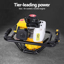 Giantz 82CC Post Hole Digger Petrol Motor Drill Extension Auger Bits Kits-4