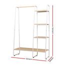 Artiss Wardrobe Clothes Rack Airer Coat Stand 150cm-4