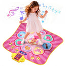 Keezi Dance Mat for Kids Age 3-12 Electronic Dance Game Pad Toy with 3 Game Modes, Pink-2