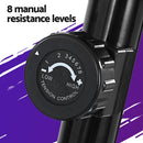 Everfit Magnetic Exercise Bike 8 Levels Upright Bike Fitness Home Gym Cardio-5