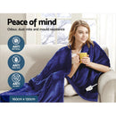 Giselle Bedding Electric Throw Blanket - Navy-7
