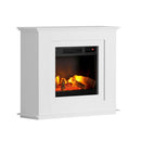 Devanti Electric Fireplace Fire Heater 2000W White-3