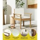 Gardeon 4-Piece Outdoor Sofa Set Wooden Couch Lounge Setting-6