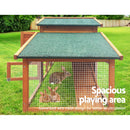 i.Pet Chicken Coop Rabbit Hutch 169cm x 52cm x 72cm Large Chicken Coop Wooden House Run Cage-5