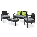 Gardeon Outdoor Sofa Set Wicker Lounge Setting Table and Chairs Patio Furniture-3