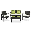 Gardeon Outdoor Sofa Set Wicker Lounge Setting Table and Chairs Patio Furniture-7