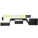 Gardeon 12PC Sofa Set with Storage Cover Outdoor Furniture Wicker-3