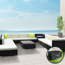 Gardeon 12PC Sofa Set with Storage Cover Outdoor Furniture Wicker-8